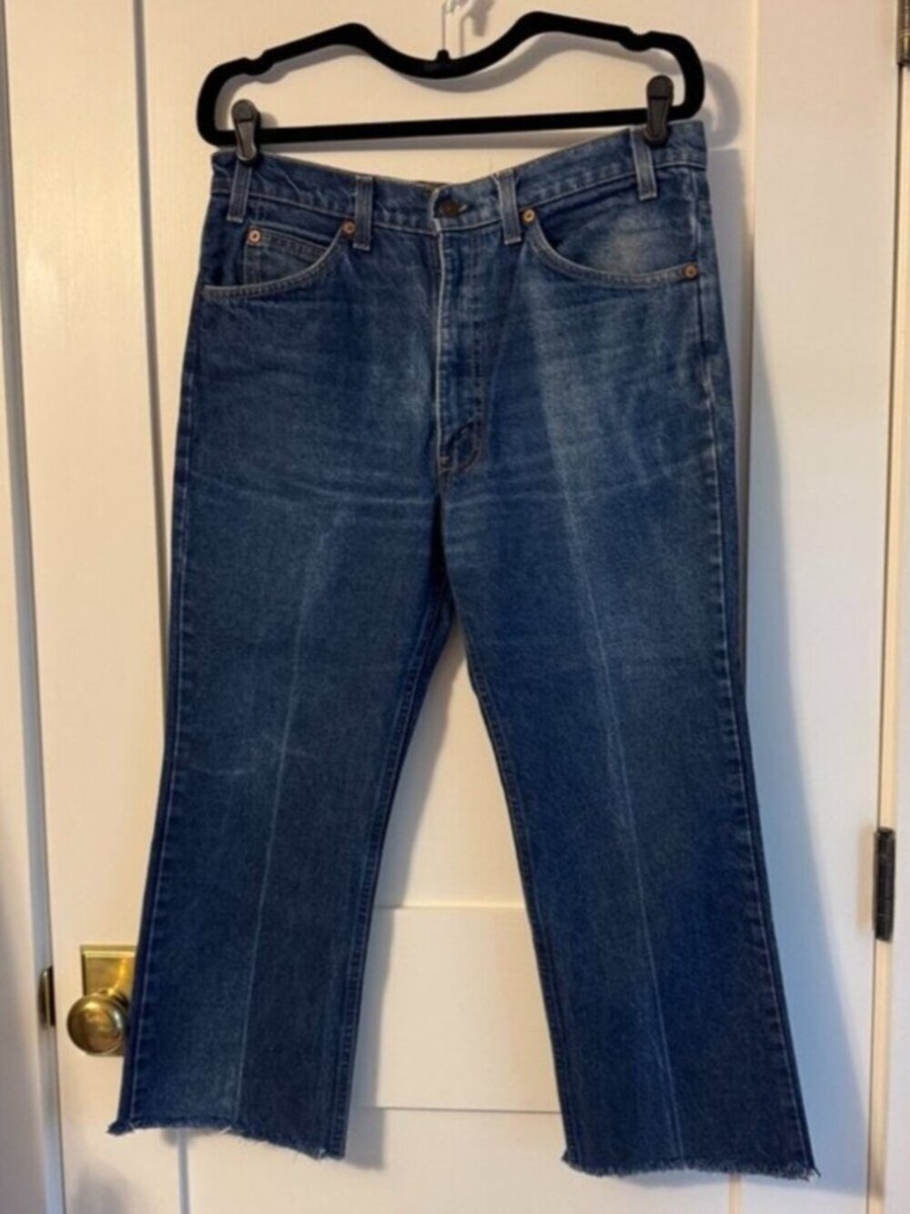 Perfectly Distressed Levi's Orange Tab 517s Carolyn Bessette